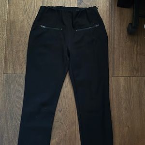 Rag & bone straight leg black stretchy work pant